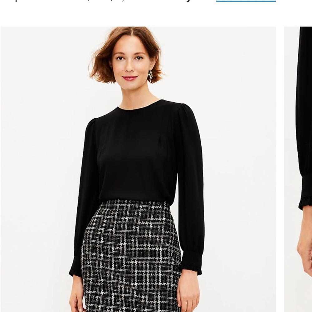 Loft tweed skirt